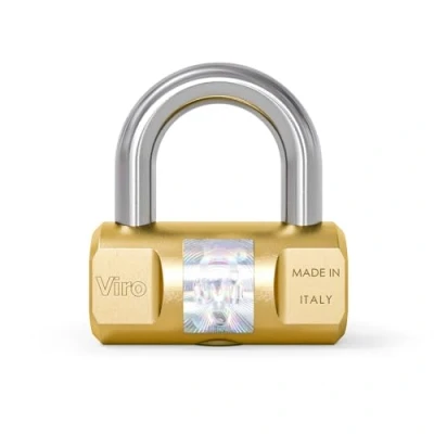 Image of Viro 102 Cylinder Padlock, Brass, 50 mm