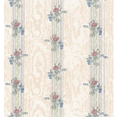 Image of Melody Jane Dolls House Reflections Cream Miniature Print 1:12 Scale Wallpaper 3 Sheets