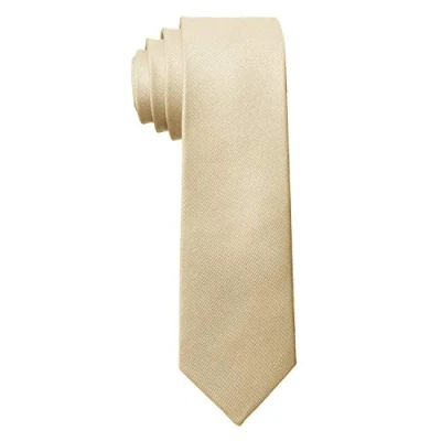 Image of MASADA men&#039;s tie handmade with careful workmanship 6 cm wide Beige