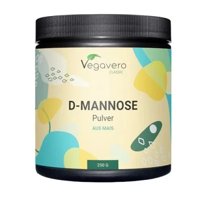 Image of Vegavero Pure D Mannose Powder 250 g 4 Months’ Supply 2000 mg per Day NO Additives 100% Naturally Sourced Urinary Tract Infection Vegan
