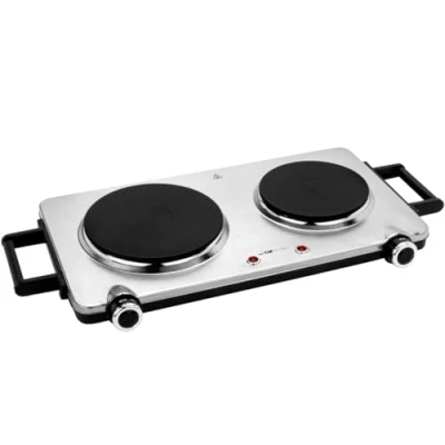Image of Clatronic DKP 3668 E Tabletop Sealed plate Black,Stainless steel E, Tabletop, plate, Stainless steel, Black, 1000 W, Round