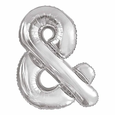 Image of Amscan 9915594 Large Letter &amp; Silver