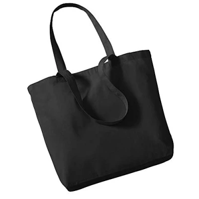 Image of Westford Mill Unisex Adult 180 Shopper Bag Black, One Size