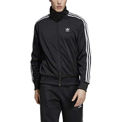 Image of adidas Originals Men&#039;s Adicolor Classics Firebird Track Jacket, Core Black / Black, XL