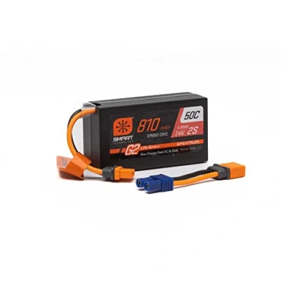Image of Spektrum 7.4V 810mAh 2S Smart G2 50C LiPo: IC2