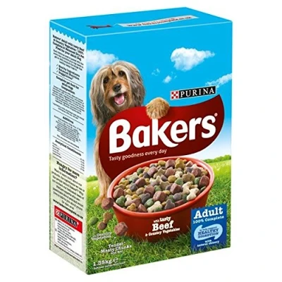 Image of Bakers Adult Dog Beef &amp; Veg Dry Food 1.35kg