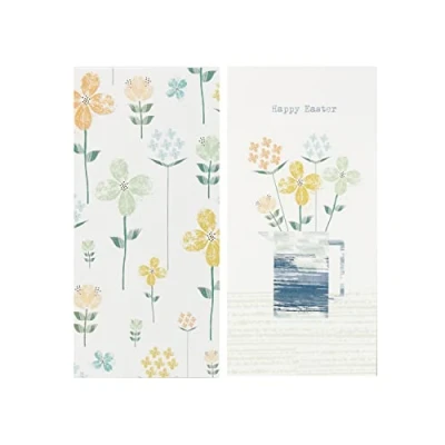 Image of UK Greetings Multipack of 6 Easter Cards for Him/Her/Friend 2 Floral Designs
