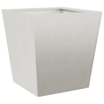 Image of vidaXL Garden Planter Box Stainless Steel Outdoor Flower Pot 40x40x40 cm Patio Rust Resistant Plant Holder Space Saving Decoration for Garden/Balcony/Patio