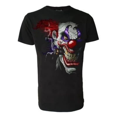 Image of Evil Clown Genuine Darkside Horror Mens T Shirt XX Large Black