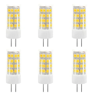 Image of 6 Pack G4 AC/DC 12V LED Light Bulb, 5 Watt, 500 Lumen, Warm White 3000K, 360 Beam Angle, 50W Equivalent, Halogen/Xenon/Incandescent Replacement Not DimmableUK Stock