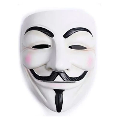 Image of LEKAAB Halloween Guy Fawkes Mask Anonymous V for Vendetta Inspired Cosplay Party