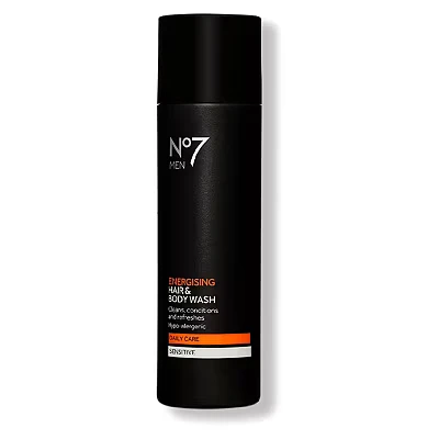 Image of No7 Men Energising Hair &amp; Body Wash 200ml