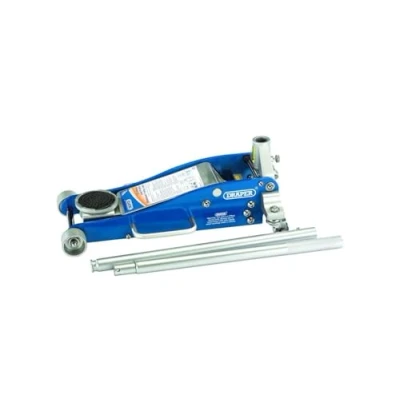 Image of Draper Aluminium and Steel Low Profile Trolley Jack, 2.5 Tonne