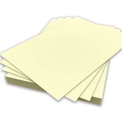 Image of A5 Vanilla Colour Card 160gsm Sheets Double Sided Craft Printer Copier Art Crafts School Office Making Printing 148mm x 210mm (A5 50 Sheets)