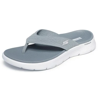 Image of Skechers O T G Womens GO Walk Flex Sandal Splendor, Gray Textile, 9 UK