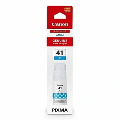 Image of Canon GI 41 C Cyan original ink refill for PIXMA G1420, G2420, G2460, G3420, G3460