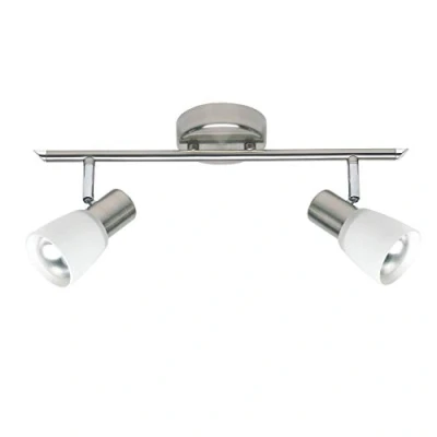 Image of BRILLIANT lamp Luca spot Tube 2 Leaf Iron/Chrome/White 2X R50, E14, 40W, Suitable for Reflector Lamps (not Included) Scale A ++ to E Heads swiveling