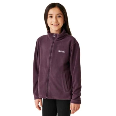 Image of Regatta Kids King II Lightweight Fleece Jacket Deep Plum 3 4Yrs