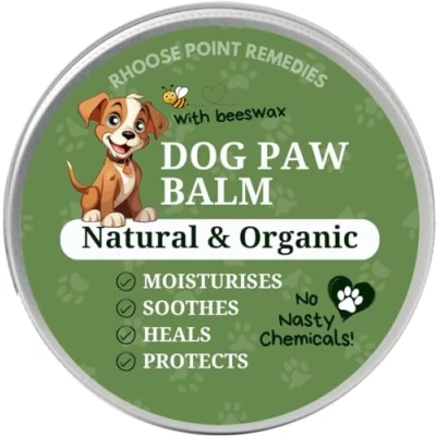 Image of Dog Paw Balm &amp; Dogs Nose 30ml Lick Safe All Season Protection for with Natural and Organic Beeswax, Unrefined Coconut Oil, Raw Shea Butter Almond Oil Moisturises Heals Protects UK