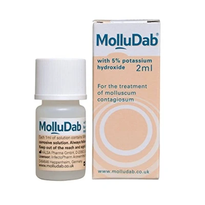 Image of MolluDab 5% Hydroxide Topical Applicator Treatment 2ml Molluscum Contagiosum