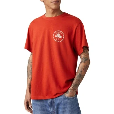 Image of Levi&#039;s Relaxed FIT TEE Print Tshirt, Men&#039;s, Size: Medium, Archival laso man ketchup