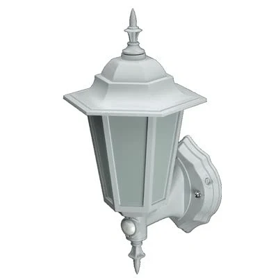 Image of Meridian Lighting 7W LED SMD PC/PC PIR Lantern White IP44