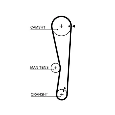 Image of 471Q1000016 Timing Belt GATES FleetRunner Micro V Stretch Fit 5687XS 109 872mm 25mm MITSUBISHI: Carisma Saloon, Lancer 7 Limousine