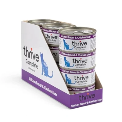 Image of thrive Cat 100% COMPLETE CHICKEN BREAST &amp; LIVER (pack of 12)