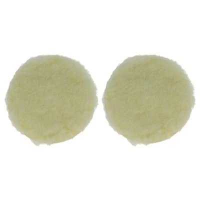 Image of vhbw 2x Polishing Pad compatible with Mirka Deros 650CV Eccentric &amp; Orbital Sanders 12.5 cm Working Diameter, 16 g beige