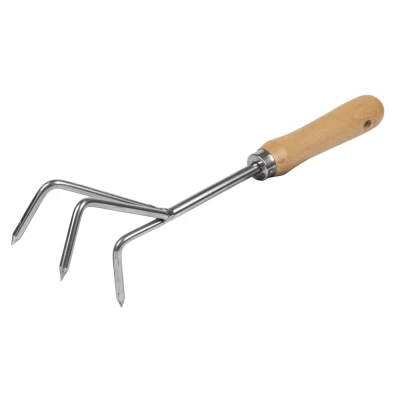 Image of GTWH005 Premier Cultivator with Short Ash Handle &amp; Stainless Steel Tines Sealey