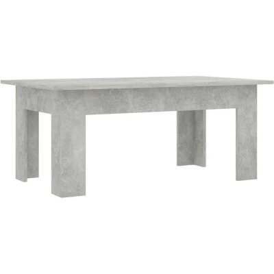 Image of vidaXL Coffee Table Concrete Grey 100x60x42 cm Engineered Wood