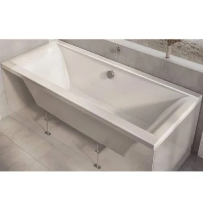 Image of Milano Elswick White 1700mm x 750mm Double Ended Square Bath