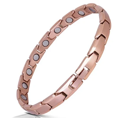 Image of Smarter LifeStyle Elegant Women&#039;s Titanium Magnetic Bracelet Rose Gold