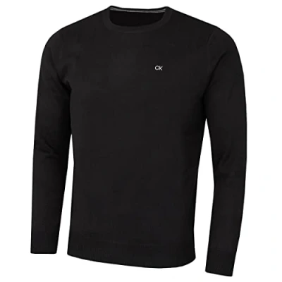 Image of Calvin Klein Mens Crew Neck Sweater Black S
