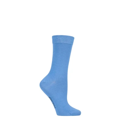 Image of 1 Pair Mr Blue Sky Colour Burst Bamboo Socks with Smooth Toe Seams Ladies 4 8 SOCKSHOP
