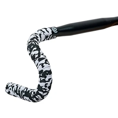 Image of Bike Handlebar Tape Cork Plus Ribbon, Black/Grey, 1309SGR