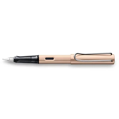 Image of Lamy 1235652 AL star Fountain Pen 50, Aluminium in Cosmic Colour with Transparent Grip and Steel Nib, Nib Size F