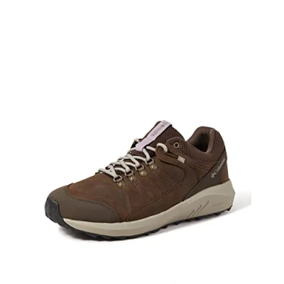 Image of Columbia Trailstorm Crest Waterproof Women&#039;s Low Rise Trekking And Hiking Shoes, Brown (Cordovan x Kettle), 7 UK