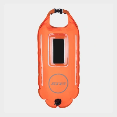 Image of ZONE3 LED Light 28L Dry Bag Buoy with Waterproof Front Pouch for Open Water Swimming