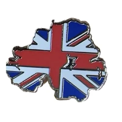 Image of Northern Ireland Ulster Flag United Kingdom Union Jack Enamel Pin Badge 25mm