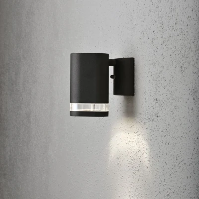 Image of Konstsmide Modena 7571 outdoor wall light 2 bulb, black