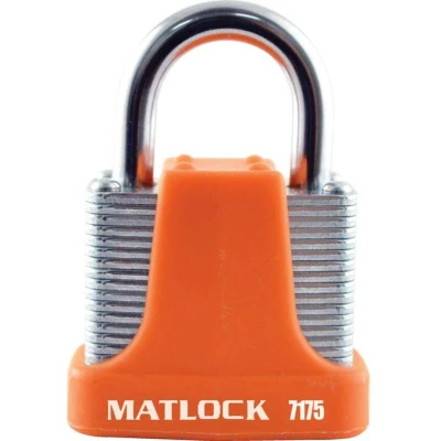 Image of Matlock Strong Orange Steel Keyed Alike Padlock 40mm