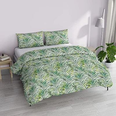 Image of Italian Bed Linen MB Home Basic “Dafne Duvet Cover Set, Honolulu, Double