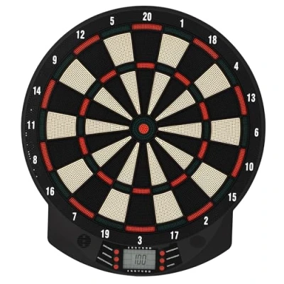 Image of HOMCOM LCD Electronic Dartboard Set Features 26 Games w/ 185 Variations and Include 6 Darts Multi Game Option Ready to Play