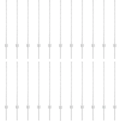 Image of vidaXL Fence Posts 44 pcs U Channel Silver 140 cm Steel