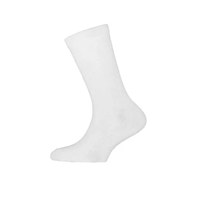 Image of Childrens/Kids Plain Cotton Rich School Socks (Pack Of 3) (UK Shoe 4 6.5 , Euro 37 39.5 (Age: 13 + years)) (White)