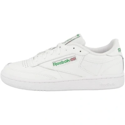 Image of Reebok Classic CLUB C 85 Trainers, Women&#039;s, Size: 5.5, Footwear white/green/gold metallic Leather
