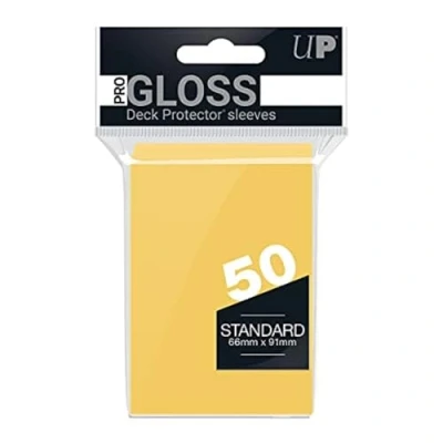 Image of Ultra Pro SLEEVES 50 D12 Card Game (Yellow), 82675