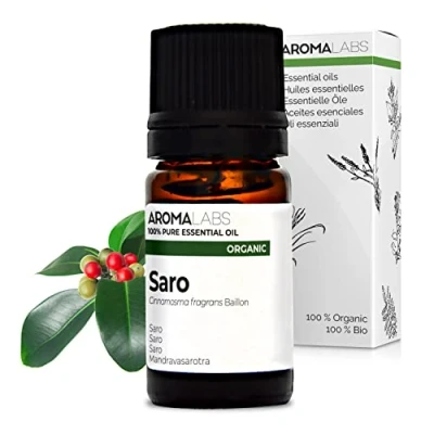 Image of BIO SARO Essential Oil 5mL 100% Pure, Natural, Chemotyped and AB/Cosmos Certified AROMA LABS (French Brand)