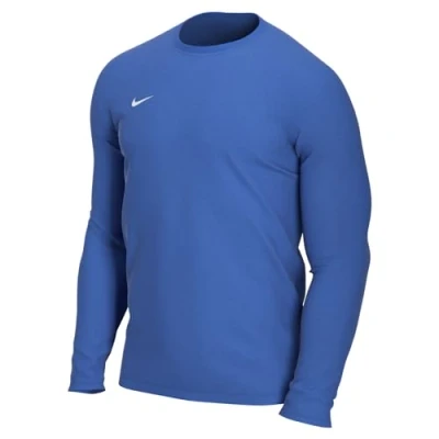 Image of NIKE Men&#039;s M Nk Dry Park Vii Jsy Ls T shirt, Royal Blue/(White), UK